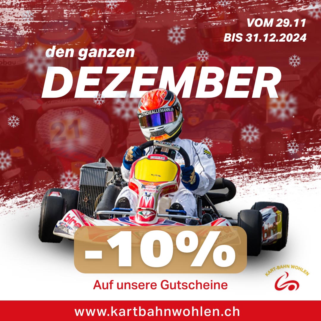 Promo Kart-Bahn Wohlen Weihnachten 2023